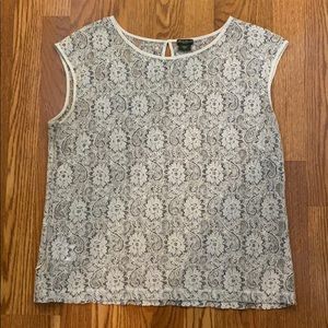 Eddie Bauer sheer lace top